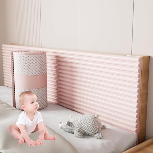 3D-Antikollisions-Wandpolster, Selbstklebende Wandpolster Aus PVC-Baumwolle, Selbstklebende Sicherheitskanten-Eckschutzvorrichtungen, Abziehbare Und Aufklebbare Wandpaneele(Pink) von CAIYZH
