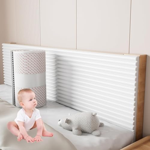 3D-Antikollisions-Wandpolster, Selbstklebende Wandpolster Aus PVC-Baumwolle, Selbstklebende Sicherheitskanten-Eckschutzvorrichtungen, Abziehbare Und Aufklebbare Wandpaneele(White) von CAIYZH