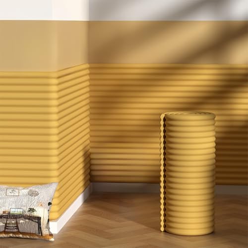 3D-Antikollisions-Wandpolster, Tischeckenschutz Aus Schaumstoff Und Baumwolle, Selbstklebende Sicherheitskanten-Eckenschützer, 1 Cm Dickes Kopfteilpolster For Schlafzimmer Und Wohnzimmer(Wood Color) von CAIYZH