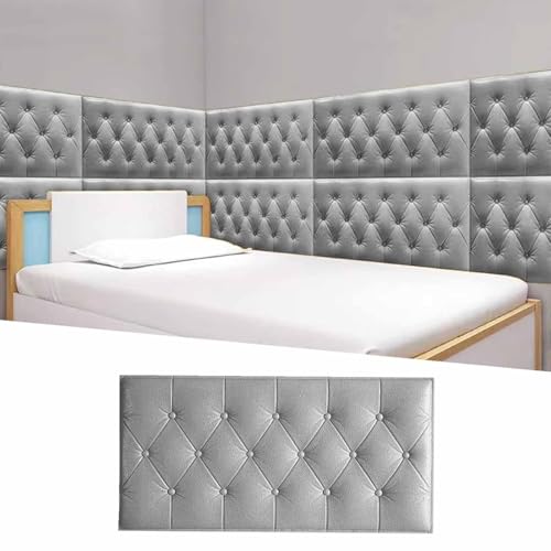 3D-Antikollisions-Wandpolsterung, Kopfteilpolster For Abziehen Und Aufkleben, 8 Mm Dicke Selbstklebende Gepolsterte Kissen For Kinderzimmerdekor, Bank/Sitz For Wohnzimmer-Wandkissen(003,4pcs) von CAIYZH