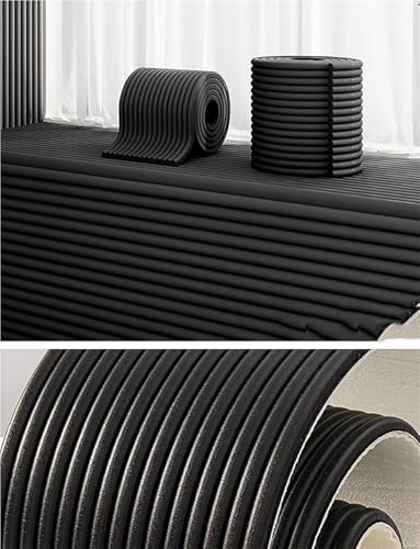 Antikollisions-Wandpolster For Kinder, Selbstklebend, Isolierung Und Kälteschutz, DIY-Abziehen Und Aufkleben Auf Kopfteilpaneele For Schlafzimmer, Tatami, Kinderzimmer, Dekoratives Wandkissen(Black) von CAIYZH