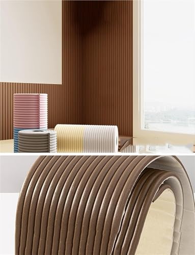 Antikollisions-Wandpolster For Kinder, Selbstklebend, Isolierung Und Kälteschutz, DIY-Abziehen Und Aufkleben Auf Kopfteilpaneele For Schlafzimmer, Tatami, Kinderzimmer, Dekoratives Wandkissen(Brown) von CAIYZH
