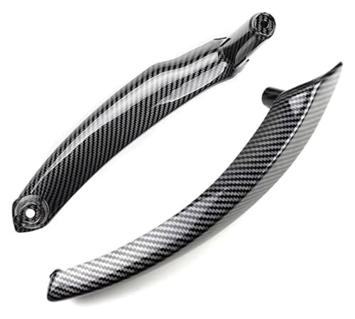 CAIZHICNC Kompatibel mit X5 Kompatibel mit X6 Kompatibel mit E72 2008-2013 Auto Innentürverkleidungsgriff Ziehen Sie Handläufe Verkleidungsabckung ABS Carbon Textur(2pcs Right) von CAIZHICNC