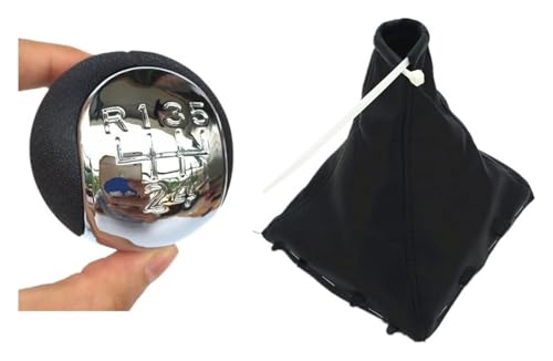 CAIZHICNC Schaltknauf Für Opel Für Vauxhall Für Vectra BC Für Corsa Für Astra 5 6 Gang Schaltgetriebe Auto Schaltknauf Gamasche(Combo 1) von CAIZHICNC