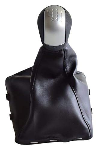 CAIZHICNC Schaltknauf Für Opel Für Vauxhall Für Vectra C Für B ABS Autohandbuch 5 6 Gang Schaltknauf Handball Mit Gamaschenmanschette(5-r-matt-set) von CAIZHICNC