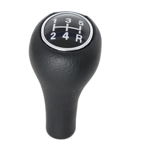 CAIZHICNC Schaltknauf Kompatibel mit Ford Kompatibel mit Focus MK1 1998-2005 5 6 Geschwindigkeit Leder Manuelle MT Auto Schaltknauf(5 Speed Leather) von CAIZHICNC