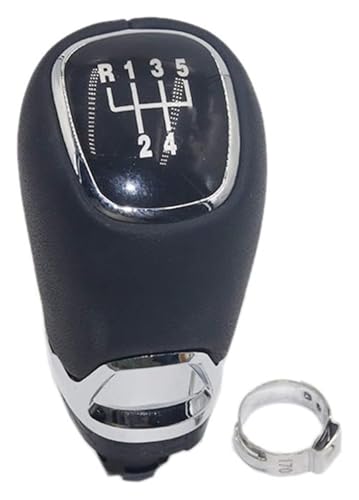 CAIZHICNC Schaltknauf Kompatibel mit Skoda Kompatibel mit Octavia A5 A6 2004-2012 Auto Schaltknauf Hebel Stick Griff Gamasche Leder(5 Speed Knob) von CAIZHICNC