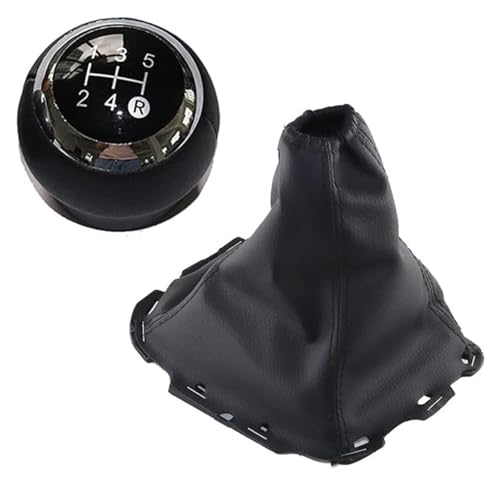 CAIZHICNC Schaltknauf Kompatibel mit Toyota Kompatibel mit Avensis III Kompatibel mit T27 2008-2015 Auto Schaltknauf 5 6 Gang Hebel Gaitor Boot Cover(5 Speed Black Set) von CAIZHICNC