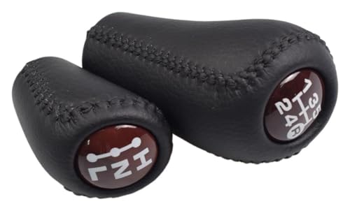 CAIZHICNC Schaltknauf Kompatibel mit Toyota Kompatibel mit Prado LC120 Kompatibel mit Land Cruiser 2003-2009 Manuelle 5 Gang Schaltknauf Getriebeübertragung(Redwood-set) von CAIZHICNC