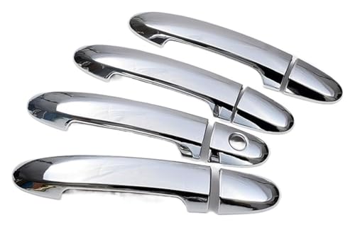Kompatibel mit Hyundai Kompatibel mit Santa Fe 2007-2012 ABS Chrom Türgriff Abckung Cup Bowl Trim(Color1) von CAIZHICNC