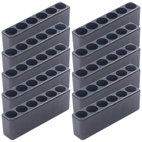 10 pcs Schraubendreher -Bithalter 6 Löcher Kunststoff Sechskant Organizer Schraubendreher Kopfspeicher Fit 1/4 Zoll Sechskant Shank Halter, Organizer, Bohrer, Organi von CAKEEYUM