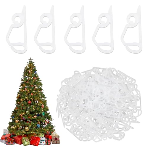 120pcs Weihnachtslichtklammern wetterfeste Kunststoff -Weihnachtslicht -Haken wiederverwendbare Dachrinnen -Clips für Innenhöhe im Freien im Außenbereich weiß von CAKEEYUM