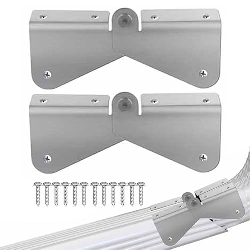 2pcs Downspout Scharniere Edelstahlrinnenscharnier mit Schrauben Easy DIY Installation auf beliebiger Größe Rechteck oder quadratischer Abwärtsspitze 2pcs Downspout Scharniere Edelstahlrinnenscharnier mit Schrauben Easy DIY Installation auf beliebiger Größe Rechteck oder quadratischer Abwärtsspitze von CAKEEYUM