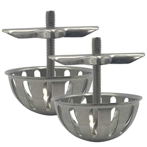 2pcs Urinsimer Edelstahl Pilzgeformte Sieb Abdeckungsabdeckung Urinale für Männer für öffentliche Toiletten Restaurants Cafes Bars Schulen Urinsieb, Waschbecken, Filter von CAKEEYUM