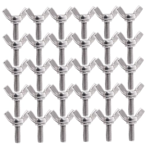 30 pcs Flügelschrauben 304 Edelstahl Schmetterlingsschrauben M6x20 Handumdrehung für elektronische Geräteflügelschrauben Schmetterlingsschrauben Schraubenknöpfe Set eingestellt 30 pcs Flügelschrauben 304 Edelstahl Schmetterlingsschrauben M6x20 Handumdrehung für elektronische Geräteflügelschrauben Schmetterlingsschrauben Schraubenknöpfe Set eingestellt von CAKEEYUM