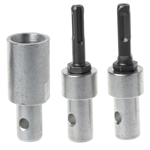 3PCS Metal Garden Auger Drill -Bitadapter zum Anschließen von 4/6 -Schneckenbohrern mit 1/2 Elektrobohrern, Aufprallfahrer, Hammer von CAKEEYUM