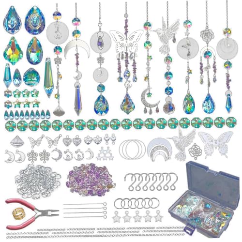 400pcs Sun Catchers Kits DIY Dekorative Hanging Hummingbird & Butterfly -Buntglas -Kit für Fenster im Freien im Freien Home Sun Catchers Kits Catcher Buntglas Kit Arts und 400pcs Sun Catchers Kits DIY Dekorative Hanging Hummingbird & Butterfly -Buntglas -Kit für Fenster im Freien im Freien Home Sun Catchers Kits Catcher Buntglas Kit Arts und von CAKEEYUM