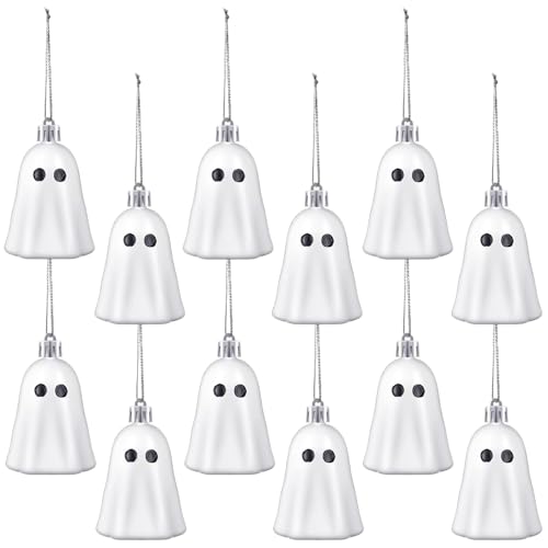 CAKEEYUM 12pcs Halloween Dekorationen hängen süße Geisterdekoration Dekorative Mini -Geister -Ornamente für Halloween Home Tree Party Supplies CAKEEYUM 12pcs Halloween Dekorationen hängen süße Geisterdekoration Dekorative Mini -Geister -Ornamente für Halloween Home Tree Party Supplies von CAKEEYUM