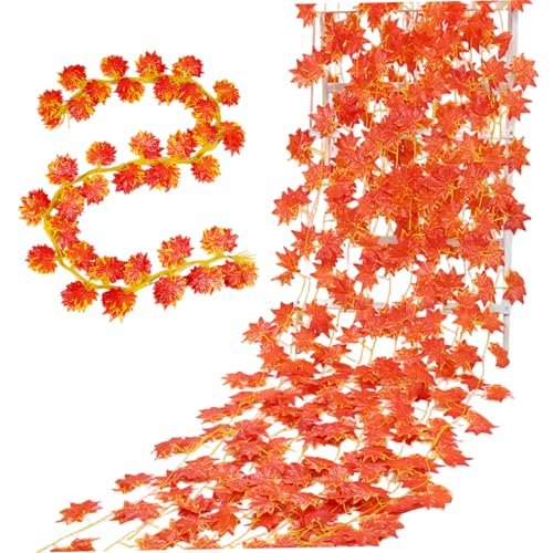 CAKEEYUM 14pcs Herbstgirlanden 7, 9 Fuß Hanges künstliches Ahorn Herbstblätter Garland Herbstblätter Halloween Dekorationen für Innenländer Dekor Girlande, Blatt, L. CAKEEYUM 14pcs Herbstgirlanden 7, 9 Fuß Hanges künstliches Ahorn Herbstblätter Garland Herbstblätter Halloween Dekorationen für Innenländer Dekor Girlande, Blatt, L. von CAKEEYUM