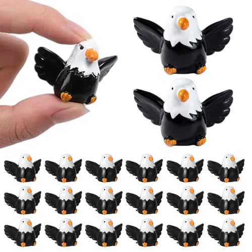 CAKEEYUM 20pcs Eagle -Figuren, 1, 5x1 Mini Harz Eagle Statue, niedliche Mini -Harz -Tiere für Party im Freien Gartendekoration, Statue, Tiere, winzige Re CAKEEYUM 20pcs Eagle -Figuren, 1, 5x1 Mini Harz Eagle Statue, niedliche Mini -Harz -Tiere für Party im Freien Gartendekoration, Statue, Tiere, winzige Re von CAKEEYUM
