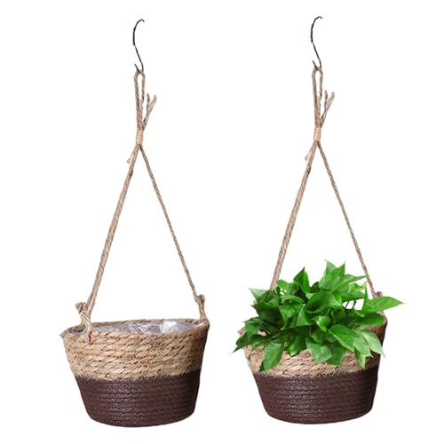CAKEEYUM 2pcs Pflanzenbügel Innenhängekorb mit Seil und wasserdicht CAKEEYUM 2pcs Pflanzenbügel Innenhängekorb mit Seil und wasserdicht von CAKEEYUM