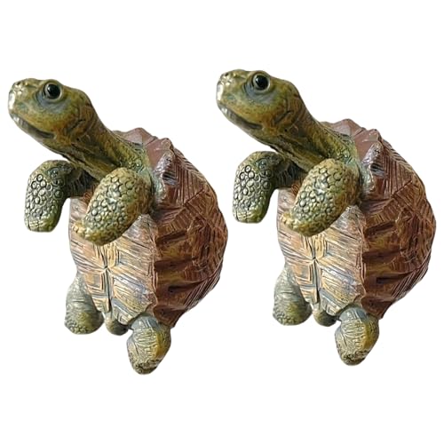 CAKEEYUM 2pcs Schildkröte Statuen Klettern Hängende Schildkröte Figur niedliche Harzpflanzendekorationen für Topf Yard Garten Ornamente Vase Terrarium Dekorationen CAKEEYUM 2pcs Schildkröte Statuen Klettern Hängende Schildkröte Figur niedliche Harzpflanzendekorationen für Topf Yard Garten Ornamente Vase Terrarium Dekorationen von CAKEEYUM