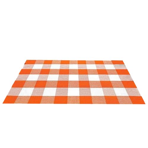 CAKEEYUM Buffalo Plaid Teppich 24x35 Zoll Orange und weißer Kariertes Teppich Nicht schlupfbare Waschmaschinenmatten für Thanksgiving Day Veranda Eingangsjahre Küche Bauernhaus CAKEEYUM Buffalo Plaid Teppich 24x35 Zoll Orange und weißer Kariertes Teppich Nicht schlupfbare Waschmaschinenmatten für Thanksgiving Day Veranda Eingangsjahre Küche Bauernhaus von CAKEEYUM
