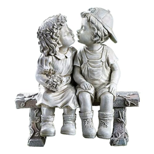 CAKEEYUM Gartenstatuen wasserdichte Harz im Freien Statuen süße Jungen und Mädchen Garten Dekorationen Kreative Rasenschmuck Mehrzweckgarten Skulptur für Garten Terrassenkunstdekoration CAKEEYUM Gartenstatuen wasserdichte Harz im Freien Statuen süße Jungen und Mädchen Garten Dekorationen Kreative Rasenschmuck Mehrzweckgarten Skulptur für Garten Terrassenkunstdekoration von CAKEEYUM