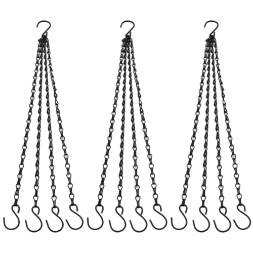 CAKEEYUM Hängende Korbkette 3pcs 23 Zoll rotierende Pflanzentopf Eisen Hängende Korbketten 3 Punkt für Blütenvogelfutterhäuschen Laternen CAKEEYUM Hängende Korbkette 3pcs 23 Zoll rotierende Pflanzentopf Eisen Hängende Korbketten 3 Punkt für Blütenvogelfutterhäuschen Laternen von CAKEEYUM