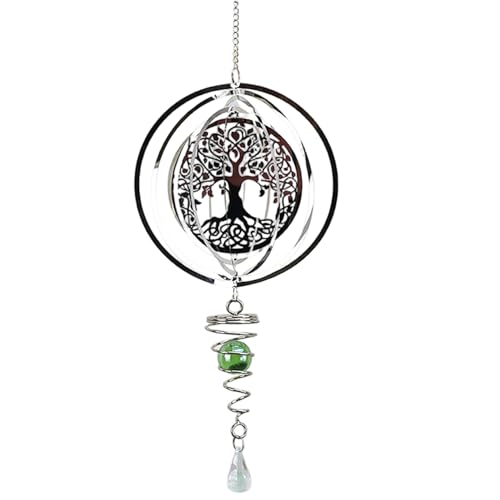 CAKEEYUM Hanging Wind Spinner 3D -Baummuster Edelstahl Falten 23 Lange 360 ° Rotary Lebendige Windkinos für Gartengarten innen. CAKEEYUM Hanging Wind Spinner 3D -Baummuster Edelstahl Falten 23 Lange 360 ° Rotary Lebendige Windkinos für Gartengarten innen. von CAKEEYUM