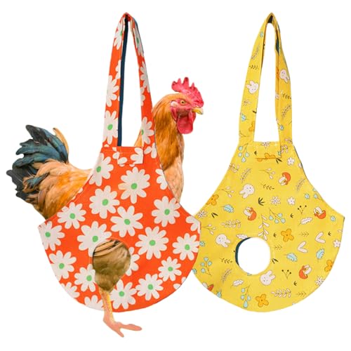CAKEEYUM Hühnerträger 2pcs niedliche Druckhähnchenschlinge mit Griff und Löcher wasserdicht CAKEEYUM Hühnerträger 2pcs niedliche Druckhähnchenschlinge mit Griff und Löcher wasserdicht von CAKEEYUM