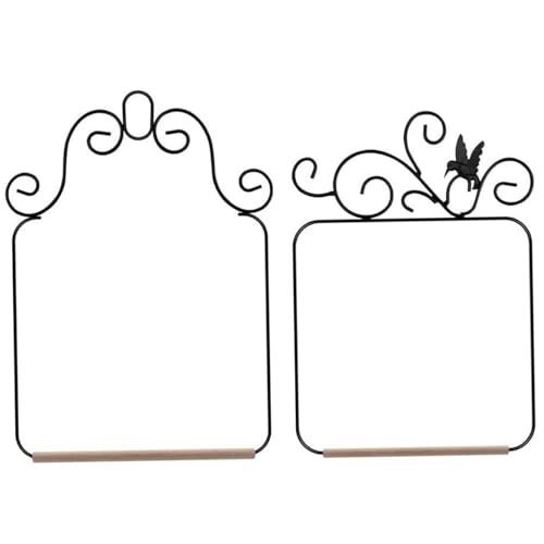 CAKEEYUM Hummingbird Swings and Barches 2PCS Wetterfest rostfeste Metallrahmen Vogelschwung mit hölzernem Dübel elegant für den zufälligen Stil im Freien im Freien F von CAKEEYUM