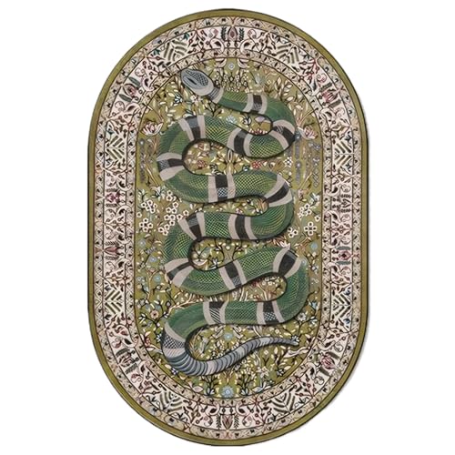 CAKEEYUM Ovaler Badezimmer Teppich 24x35 Zoll verdickte Nachahmung Kaschmir Vintage Teppich Waschbarer Oval mit Rutsch-Rutsching für Wohnzimmer Esszimmer und Schlafzimmer CAKEEYUM Ovaler Badezimmer Teppich 24x35 Zoll verdickte Nachahmung Kaschmir Vintage Teppich Waschbarer Oval mit Rutsch-Rutsching für Wohnzimmer Esszimmer und Schlafzimmer von CAKEEYUM