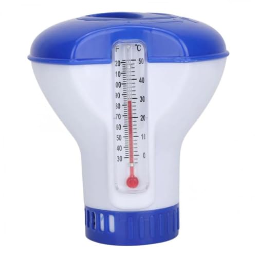 CAKEEYUM Pool -Chlor -Spender schwimmender Pool Baby Bad Thermometer Tabletten Halter CAKEEYUM Pool -Chlor -Spender schwimmender Pool Baby Bad Thermometer Tabletten Halter von CAKEEYUM