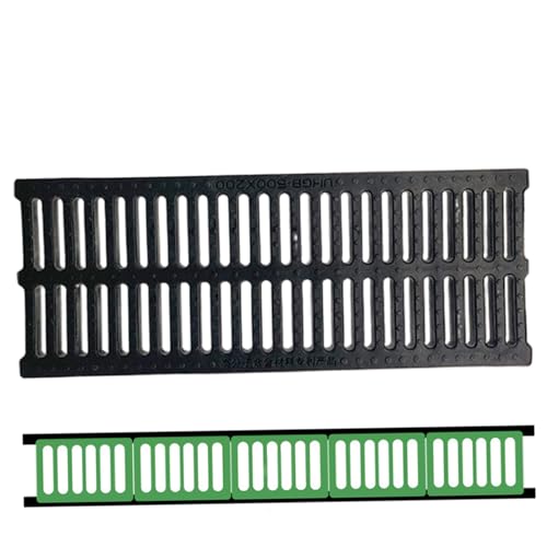 Channel Drain 19.7x7.9x0, 8 Zoll Schwerlast-Plastik-Plastik-Kaste Fast Drainage Graben Outdoor Abflussabdeckung für Auffahrten Gartenpool Decks Garage Channel Drain 19.7x7.9x0, 8 Zoll Schwerlast-Plastik-Plastik-Kaste Fast Drainage Graben Outdoor Abflussabdeckung für Auffahrten Gartenpool Decks Garage von CAKEEYUM