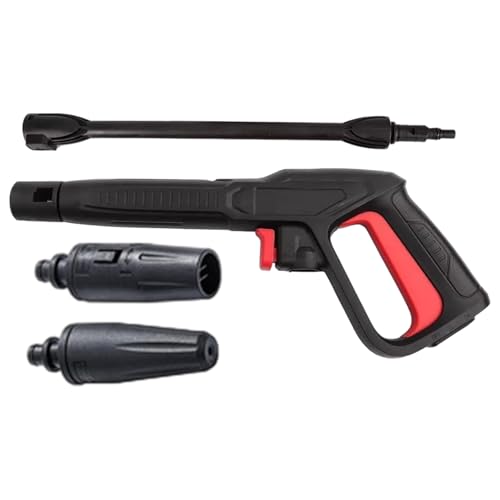 Druckrückschütze Waffe Waschmaschinenpistole mit Erweiterungsstab und zwei Düsen für Auto, Haus, Gartenreinigung Druckrückschütze Waffe Waschmaschinenpistole mit Erweiterungsstab und zwei Düsen für Auto, Haus, Gartenreinigung von CAKEEYUM