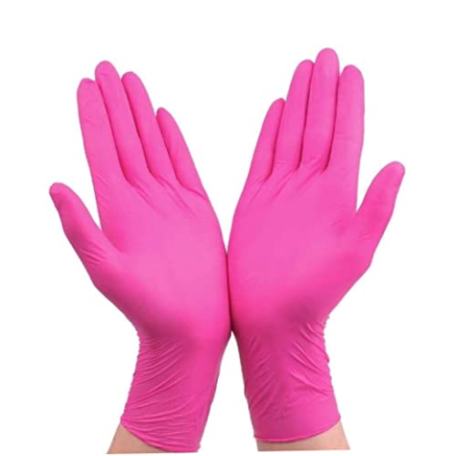 Einweghandschuhe Latex Reinigung von Lebensmittelhandschuhen Haushaltsgarten Reinigung Handschuhe Haus Reinigen Gummi, Rosenrot, S, 50pcs Einweghandschuhe Latex Reinigung von Lebensmittelhandschuhen Haushaltsgarten Reinigung Handschuhe Haus Reinigen Gummi, Rosenrot, S, 50pcs von CAKEEYUM