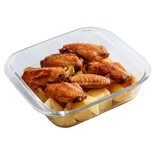 Glas Backform, 8x7x2 quadratisch hitzebeständig bis zu 400 ° C Glasofenbackwaren für Luftbraten, Mikrowellenofen Kochen Glas Backform, 8x7x2 quadratisch hitzebeständig bis zu 400 ° C Glasofenbackwaren für Luftbraten, Mikrowellenofen Kochen von CAKEEYUM