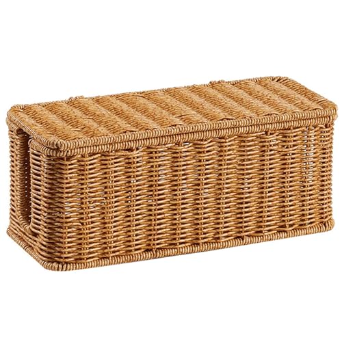 Kabelverwaltungsbox gewebter Kabelkorb mit 2 geöffneten Slots unter dem Schreibtischkabel -Organizer Box zum Verstecken von TV -Drähten, Computerrouter USB -Hub & Stromstreifen 12.4x5.1x5.1 Kabelverwaltungsbox gewebter Kabelkorb mit 2 geöffneten Slots unter dem Schreibtischkabel -Organizer Box zum Verstecken von TV -Drähten, Computerrouter USB -Hub & Stromstreifen 12.4x5.1x5.1 von CAKEEYUM
