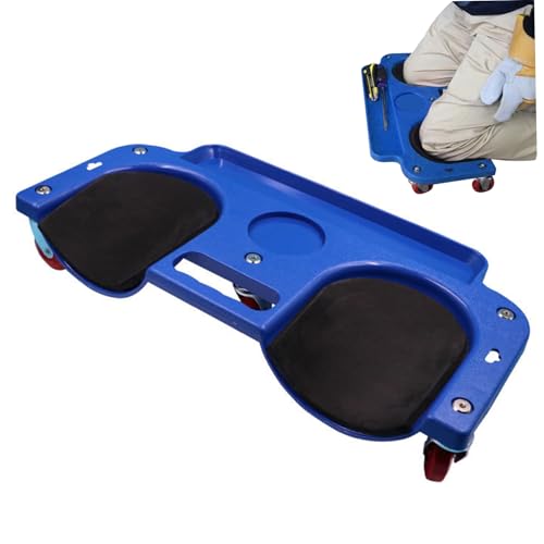 Rollende Kniegelads mit Rädern 20x10 bequemes verdickter Kniewalze für Fußböden multifunktionales Knienpolster für Garage Workshop Garten von CAKEEYUM