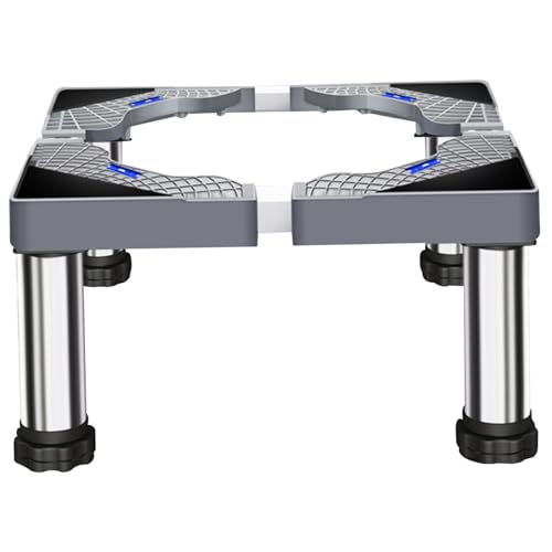 Waschmaschinenstand, Kühlschrankstand Mobile Basis, Waschmaschine mit 8 Verriegelungsrädern und 4 starke Füße, einstellbare Kühlschrankbasis für Waschmaschine, Trockner Kühlschrank, und Waschmaschinenstand, Kühlschrankstand Mobile Basis, Waschmaschine mit 8 Verriegelungsrädern und 4 starke Füße, einstellbare Kühlschrankbasis für Waschmaschine, Trockner Kühlschrank, und von CAKEEYUM