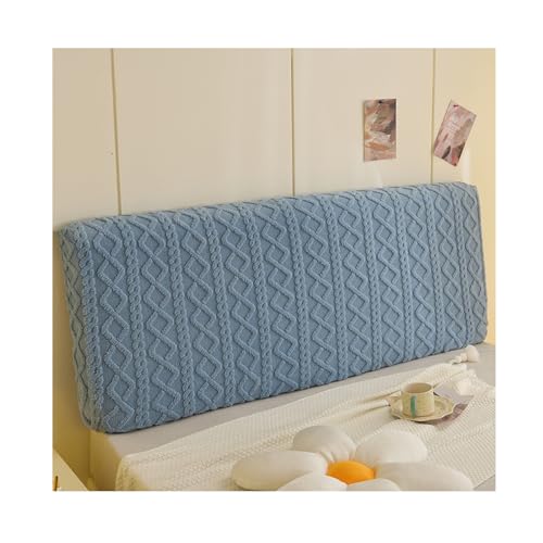 CAKERS Kopfteilbezug für Bett, Stretch Bett Kopfteil Husse, Staubdichte Dehnbare Kopfteilbezug, Kopfteil Überzug Cover Bettkopfteil Hussen für Schlafzimmer Kopfteil (Blau,180cm) von CAKERS