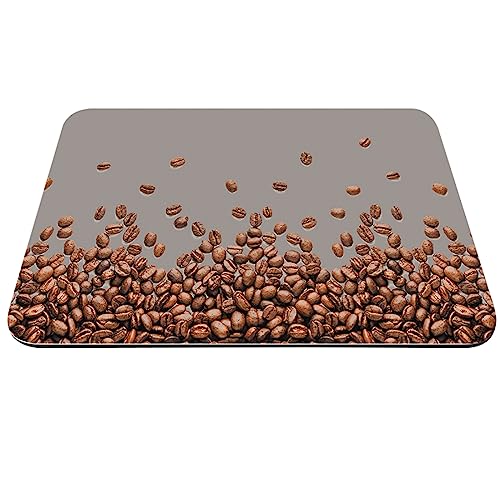 Kreative Kaffeematte Mit Gummirückseite|Saugfähige Schnell Trocknende Matte Passend Unter Kaffeemaschine|Barmatte Für Kaffeebar-Zubehör,I,50 X 80 Cm (19,6 X 31,4 Zoll) von CAKERS