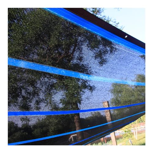 Sonnenschutznetz Für Den Außenbereich|Großes Sonnenschutznetz Mit Metallösen|90% Haltbare Schattennetzabdeckung Für Gartenpflanzen,Pergola,Rasen,Terrasse,Blau Schwarz,3 X 8 M (9,8 X 26,2 Fuß) von CAKERS