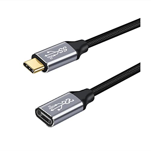 CAKOBLE USB C Verlängerung Kabel 1M,usb c auf usb c buchse Type C 3.1 Verlängerungskabel Unterstützt 10Gpbs/100W und 4K@60Hz mit iPhone 16/15 Pro Max, MacBook Pro,Samsung Galaxy S24/S23 von CAKOBLE