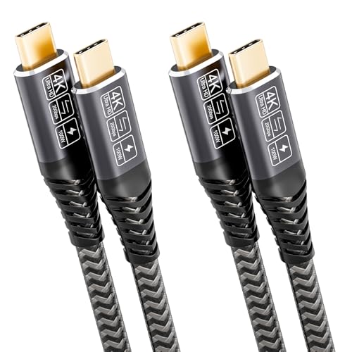 CAKOBLE USB C Kabel 3m,[2 Stück 3m] 100W USBC 3.2 20 Gbps Ladekabel, 4K@60Hz USB C kabel Lang Kompatibilität Thunderbolt 3 Kabel usb c datenkabel Für iPhone 16, MacBook,S25/S24,Laptop,Monitor von CAKOBLE