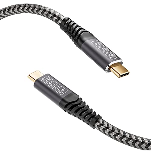 CAKOBLE USB C Kabel auf USB C 1M, USB 3.2 Gen2 × 2 Typ C ladekabel, 20 Gbps Datenübertragung, 100W 20V/5A Schnellladekabel,4K @ 60Hz Videoübertragung für Laptop, Mobiltelefon USB-C-Geräte von CAKOBLE