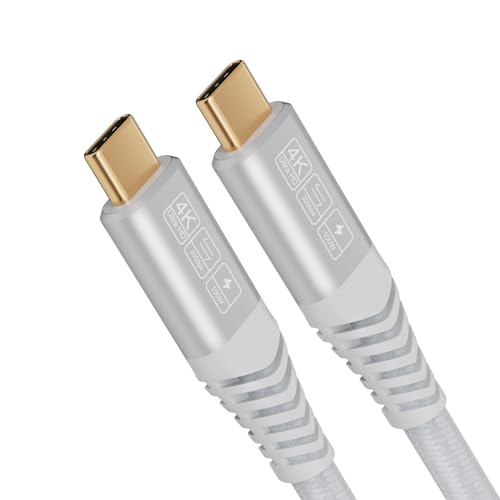 CAKOBLE USB C Kabel auf USB C 2 M,usb c 3.2 kabel 20 Gbps Datenübertragung, 100W 20V/5A Schnellladekabel,4K @ 60Hz Videoübertragung für Laptop, Mobiltelefon, Tablet, Hub, Monitor,Weiß CAKOBLE USB C Kabel auf USB C 2 M,usb c 3.2 kabel 20 Gbps Datenübertragung, 100W 20V/5A Schnellladekabel,4K @ 60Hz Videoübertragung für Laptop, Mobiltelefon, Tablet, Hub, Monitor,Weiß von CAKOBLE