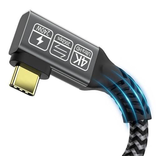 CAKOBLE usb c auf usb c kabel 1m,USB 3.2 Gen2 Typ C ladekabel,20 Gbps Datenübertragung,240W 48V/5A Schnellladekabel,4K@144Hz Videoübertragung usb c winkel für Laptop,Mobiltelefon,Monitor,USB-C-Geräte CAKOBLE usb c auf usb c kabel 1m,USB 3.2 Gen2 Typ C ladekabel,20 Gbps Datenübertragung,240W 48V/5A Schnellladekabel,4K@144Hz Videoübertragung usb c winkel für Laptop,Mobiltelefon,Monitor,USB-C-Geräte von CAKOBLE