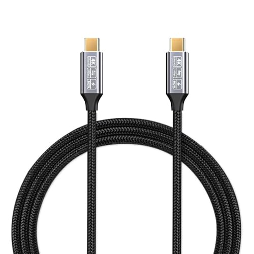 USB-C to USB-C 3.1 Gen2 Cable 10Gbps Data Transfer, 100W 20V/5A 6.6ft USB Type C PD Fast Charging Cable 4K Video Output Compatible with Thunderbolt 3, iPad Pro, MacBook Pro, Galaxy S21 2M, Smartphone USB-C to USB-C 3.1 Gen2 Cable 10Gbps Data Transfer, 100W 20V/5A 6.6ft USB Type C PD Fast Charging Cable 4K Video Output Compatible with Thunderbolt 3, iPad Pro, MacBook Pro, Galaxy S21 2M, Smartphone von CAKOBLE